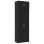 vidaXL Hochschrank Schwarz 70x42,5x225 cm Holzwerkstoff vidaXL Hochschrank Schwarz 70x42,5x225 cm Holzwerkstoff