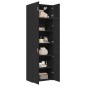 vidaXL Hochschrank Schwarz 70x42,5x225 cm Holzwerkstoff vidaXL Hochschrank Schwarz 70x42,5x225 cm Holzwerkstoff