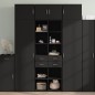 vidaXL Hochschrank Schwarz 70x42,5x225 cm Holzwerkstoff vidaXL Hochschrank Schwarz 70x42,5x225 cm Holzwerkstoff