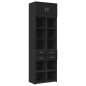 vidaXL Hochschrank Schwarz 70x42,5x225 cm Holzwerkstoff vidaXL Hochschrank Schwarz 70x42,5x225 cm Holzwerkstoff