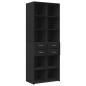 vidaXL Hochschrank Schwarz 70x42,5x225 cm Holzwerkstoff vidaXL Hochschrank Schwarz 70x42,5x225 cm Holzwerkstoff