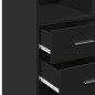 vidaXL Hochschrank Schwarz 70x42,5x225 cm Holzwerkstoff vidaXL Hochschrank Schwarz 70x42,5x225 cm Holzwerkstoff