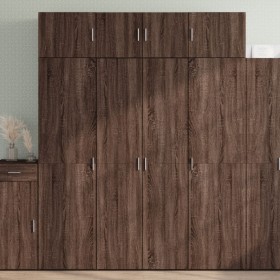 vidaXL Hochschrank Eichen-Optik 80x42,5x225 cm Holzwerkstoff