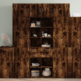 vidaXL Hochschrank Räuchereiche 70x42,5x225 cm Holzwerkstoff