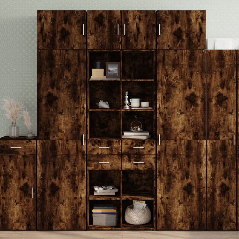 vidaXL Hochschrank Räuchereiche 70x42,5x225 cm Holzwerkstoff vidaXL Hochschrank Räuchereiche 70x42,5x225 cm Holzwerkstoff