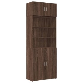 vidaXL Hochschrank Eichen-Optik 80x42,5x225 cm Holzwerkstoff