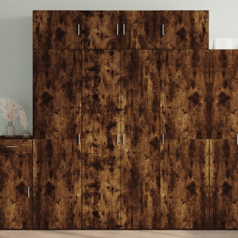 vidaXL Hochschrank Räuchereiche 80x42,5x225 cm Holzwerkstoff vidaXL Hochschrank Räuchereiche 80x42,5x225 cm Holzwerkstoff