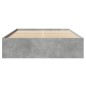 vidaXL Bettgestell Betongrau 140x200 cm Holzwerkstoff vidaXL Bettgestell Betongrau 140x200 cm Holzwerkstoff
