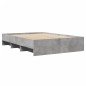 vidaXL Bettgestell Betongrau 140x200 cm Holzwerkstoff vidaXL Bettgestell Betongrau 140x200 cm Holzwerkstoff