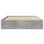 vidaXL Bettgestell Betongrau 150x200 cm Holzwerkstoff vidaXL Bettgestell Betongrau 150x200 cm Holzwerkstoff