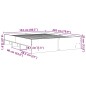 vidaXL Bettgestell Betongrau 150x200 cm Holzwerkstoff vidaXL Bettgestell Betongrau 150x200 cm Holzwerkstoff