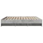vidaXL Bettgestell Betongrau 200x200 cm Holzwerkstoff vidaXL Bettgestell Betongrau 200x200 cm Holzwerkstoff
