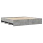 vidaXL Bettgestell Betongrau 200x200 cm Holzwerkstoff vidaXL Bettgestell Betongrau 200x200 cm Holzwerkstoff