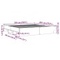 vidaXL Bettgestell Betongrau 200x200 cm Holzwerkstoff vidaXL Bettgestell Betongrau 200x200 cm Holzwerkstoff