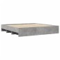 vidaXL Bettgestell Betongrau 180x200 cm Holzwerkstoff vidaXL Bettgestell Betongrau 180x200 cm Holzwerkstoff