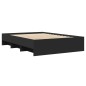 vidaXL Bettgestell Schwarz 120x200 cm Holzwerkstoff vidaXL Bettgestell Schwarz 120x200 cm Holzwerkstoff
