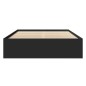 vidaXL Bettgestell Schwarz 120x200 cm Holzwerkstoff vidaXL Bettgestell Schwarz 120x200 cm Holzwerkstoff