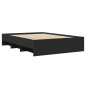 vidaXL Bettgestell Schwarz 120x200 cm Holzwerkstoff vidaXL Bettgestell Schwarz 120x200 cm Holzwerkstoff