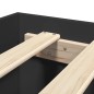 vidaXL Bettgestell Schwarz 120x200 cm Holzwerkstoff vidaXL Bettgestell Schwarz 120x200 cm Holzwerkstoff