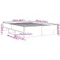 vidaXL Bettgestell Schwarz 120x200 cm Holzwerkstoff vidaXL Bettgestell Schwarz 120x200 cm Holzwerkstoff