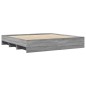 vidaXL Bettgestell Grau Sonoma 180x200 cm Holzwerkstoff vidaXL Bettgestell Grau Sonoma 180x200 cm Holzwerkstoff