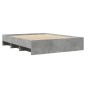 vidaXL Bettgestell Betongrau 160x200 cm Holzwerkstoff vidaXL Bettgestell Betongrau 160x200 cm Holzwerkstoff