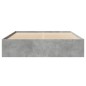 vidaXL Bettgestell Betongrau 160x200 cm Holzwerkstoff vidaXL Bettgestell Betongrau 160x200 cm Holzwerkstoff