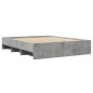 vidaXL Bettgestell Betongrau 160x200 cm Holzwerkstoff vidaXL Bettgestell Betongrau 160x200 cm Holzwerkstoff
