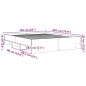 vidaXL Bettgestell Betongrau 160x200 cm Holzwerkstoff vidaXL Bettgestell Betongrau 160x200 cm Holzwerkstoff