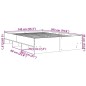 vidaXL Bettgestell Schwarz 140x200 cm Holzwerkstoff vidaXL Bettgestell Schwarz 140x200 cm Holzwerkstoff