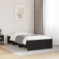 vidaXL Bettgestell Schwarz 90x200 cm Holzwerkstoff vidaXL Bettgestell Schwarz 90x200 cm Holzwerkstoff