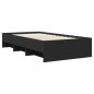 vidaXL Bettgestell Schwarz 90x200 cm Holzwerkstoff vidaXL Bettgestell Schwarz 90x200 cm Holzwerkstoff