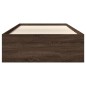 vidaXL Bettgestell ohne Matratze Braun Eiche 90x200 cm Holzwerkstoff vidaXL Bettgestell ohne Matratze Braun Eiche 90x200 cm Holzwerkstoff