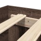 vidaXL Bettgestell ohne Matratze Braun Eiche 90x200 cm Holzwerkstoff vidaXL Bettgestell ohne Matratze Braun Eiche 90x200 cm Holzwerkstoff