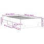 vidaXL Bettgestell ohne Matratze Braun Eiche 90x200 cm Holzwerkstoff vidaXL Bettgestell ohne Matratze Braun Eiche 90x200 cm Holzwerkstoff