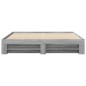 vidaXL Bettgestell Grau Sonoma 200x200 cm Holzwerkstoff vidaXL Bettgestell Grau Sonoma 200x200 cm Holzwerkstoff