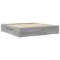 vidaXL Bettgestell Grau Sonoma 200x200 cm Holzwerkstoff vidaXL Bettgestell Grau Sonoma 200x200 cm Holzwerkstoff
