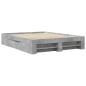 vidaXL Bettgestell Betongrau 160x200 cm Holzwerkstoff vidaXL Bettgestell Betongrau 160x200 cm Holzwerkstoff