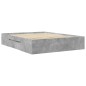 vidaXL Bettgestell Betongrau 160x200 cm Holzwerkstoff vidaXL Bettgestell Betongrau 160x200 cm Holzwerkstoff