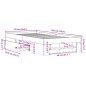 vidaXL Bettgestell Betongrau 90x200 cm Holzwerkstoff vidaXL Bettgestell Betongrau 90x200 cm Holzwerkstoff
