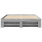 vidaXL Bettgestell Grau Sonoma 160x200 cm Holzwerkstoff vidaXL Bettgestell Grau Sonoma 160x200 cm Holzwerkstoff