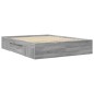 vidaXL Bettgestell Grau Sonoma 160x200 cm Holzwerkstoff vidaXL Bettgestell Grau Sonoma 160x200 cm Holzwerkstoff
