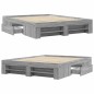 vidaXL Bettgestell Grau Sonoma 160x200 cm Holzwerkstoff vidaXL Bettgestell Grau Sonoma 160x200 cm Holzwerkstoff
