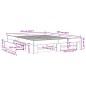 vidaXL Bettgestell Grau Sonoma 160x200 cm Holzwerkstoff vidaXL Bettgestell Grau Sonoma 160x200 cm Holzwerkstoff