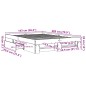 vidaXL Bettgestell Grau Sonoma 140x200 cm Holzwerkstoff vidaXL Bettgestell Grau Sonoma 140x200 cm Holzwerkstoff