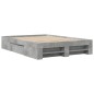 vidaXL Bettgestell Betongrau 120x200 cm Holzwerkstoff vidaXL Bettgestell Betongrau 120x200 cm Holzwerkstoff