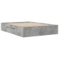 vidaXL Bettgestell Betongrau 120x200 cm Holzwerkstoff vidaXL Bettgestell Betongrau 120x200 cm Holzwerkstoff