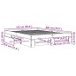 vidaXL Bettgestell Betongrau 120x200 cm Holzwerkstoff vidaXL Bettgestell Betongrau 120x200 cm Holzwerkstoff