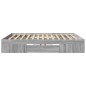vidaXL Bettgestell Grau Sonoma 180x200 cm Holzwerkstoff vidaXL Bettgestell Grau Sonoma 180x200 cm Holzwerkstoff