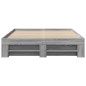 vidaXL Bettgestell Grau Sonoma 120x200 cm Holzwerkstoff vidaXL Bettgestell Grau Sonoma 120x200 cm Holzwerkstoff